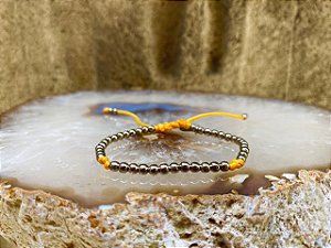Pulseira Basic Amarela com Nós