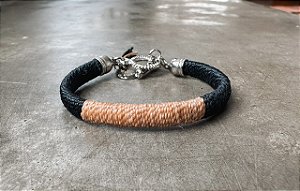 Pulseira Duo Preta e Bege