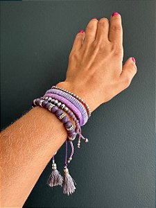 Kit de Pulseiras Lavanda