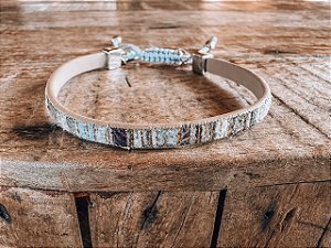 Pulseira Listrada Cinza
