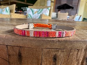 Pulseira Listrada Vermelha