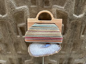Bolsa de Palha Colorida
