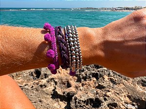 Kit de Pulseiras Roxo
