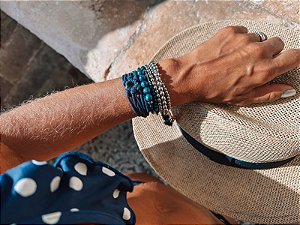 Kit de Pulseiras Azul Marinho