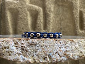 Pulseira Macramê Azul-Marinho