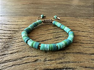 Pulseira Verde Borrachinhas