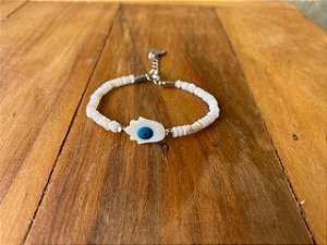 Pulseira Olho Grego Madrepérola