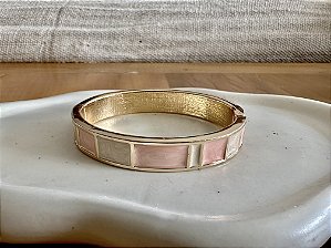 Pulseira Bracelete Rose e Bege
