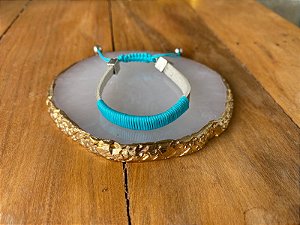 Pulseira Infantil Dourada Azul