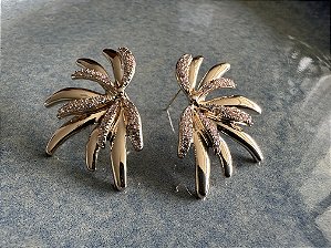 Brincos Dourado Coqueiro