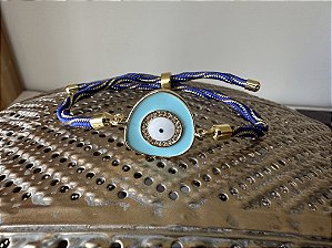 Pulseira Azul com Olho Grego