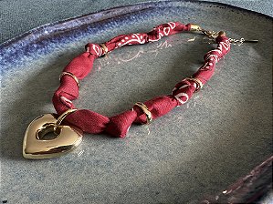 Colar Bandana Coração