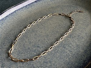 Colar Corrente Cartier Dourada