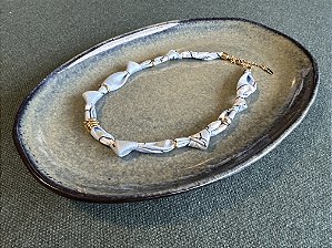 Colar Bandana Azul Bebê sem pingente