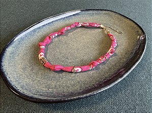 Colar Bandana Rosa Pink sem pingente