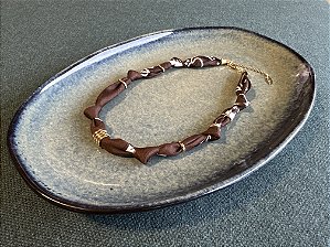 Colar Bandana Marrom sem pingente