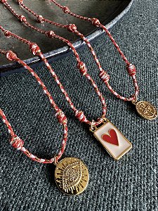 Colar Cordão Vermelho