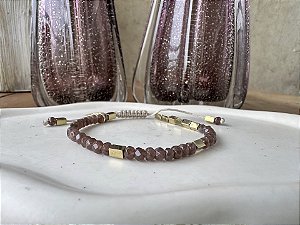 Pulseira Pedra Natural Jade Marrom