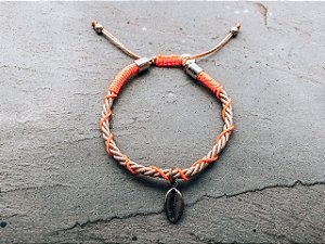 Pulseira Cordão de São Francisco Laranja Neon