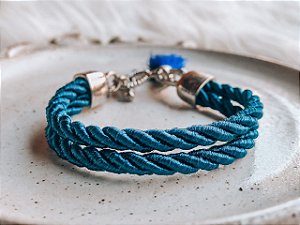 Pulseira Corda Dupla Azul-Marinho