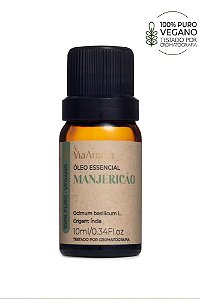 ÓLEO ESSENCIAL MANJERICÃO 10 ML VIA AROMA