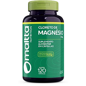 CLORETO DE MAGNÉSIO PA 120 CÁPSULAS 500MG MALTTA
