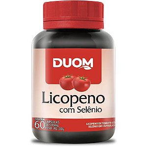 LICOPENO C/ SELÊNIO 60 CÁPSULAS 500MG DUOM - SAÚDE DA PRÓSTATA