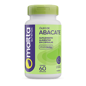 ÓLEO DE ABACATE 1000 MG 60 CÁPSULAS MALTTA