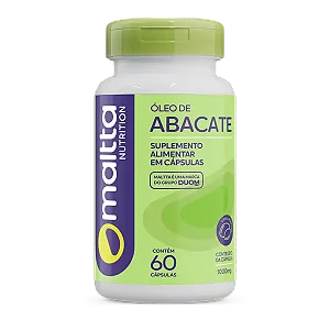 ÓLEO DE ABACATE 1000 MG 60 CÁPSULAS MALTTA