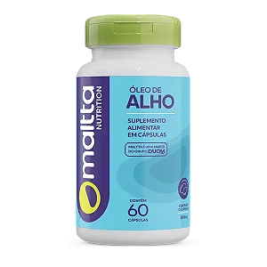 ÓLEO DE ALHO 500MG 60 CÁPSULAS MALTTA