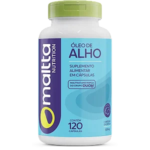 ÓLEO DE ALHO 120 CÁPSULAS 500MG MALTTA