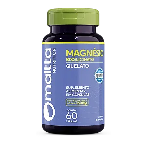 MAGNÉSIO QUELATO 60 CÁPSULAS 500MG MALTTA