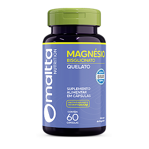 MAGNÉSIO QUELATO 60 CÁPSULAS 500MG MALTTA