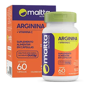 ARGININA + VITAMINA C 60 CÁPSULAS MALTTA