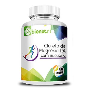 CLORETO DE MAGNÉSIO PA COM SUCUPIRA 60 CÁPSULAS 500MG BIONUTRI