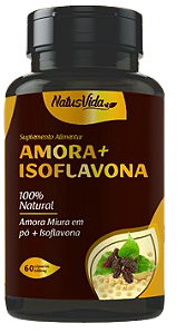 AMORA COM ISOFLAVONA 60 CÁPSULAS 500MG NATUSVIDA