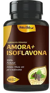 AMORA COM ISOFLAVONA 60 CÁPSULAS 500MG NATUSVIDA