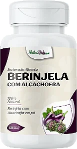 BERINJELA COM ALCACHOFRA 60 CAPSULAS 500MG NATUSVIDA