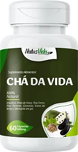 CHA DA VIDA 60 CÁPSULAS 500 MG NATUSVIDA
