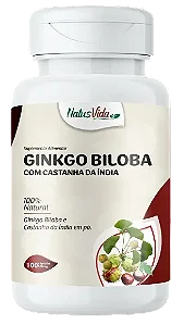 GINKGO BILOBA COM CASTANHA DA INDIA 100 CÁPSULAS 500MG NATUSVIDA