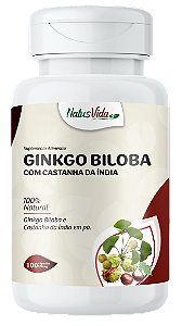 GINKGO BILOBA COM CASTANHA DA INDIA 100 CÁPSULAS 500MG NATUSVIDA