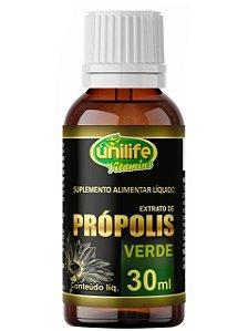 EXTRATO DE PRÓPOLIS VERDE 30 ML UNILIFE