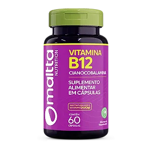 VITAMINA B12 METILCOBALAMINA 60 CÁPSULAS MALTTA
