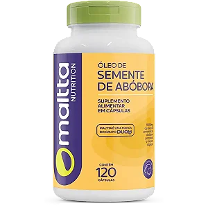 ÓLEO DE SEMENTE DE ABÓBORA 120 CÁPSULAS MALTTA