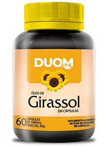 ÓLEO DE GIRASSOL 60 CÁPSULAS 1000MG DUOM