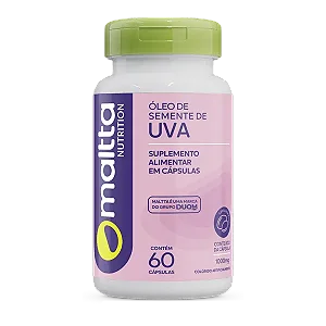 ÓLEO DE SEMENTE DE UVA 60 CÁPSULAS MALTTA