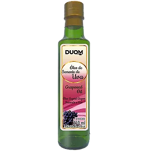 ÓLEO DE SEMENTE DE UVA PRENSADO À FRIO 250 ML DUOM