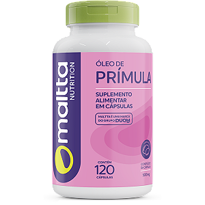 ÓLEO DE PRÍMULA 500MG 120 CÁPSULAS MALTTA