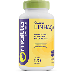 ÓLEO DE LINHAÇA 120 CÁPSULAS 1000MG MALTTA