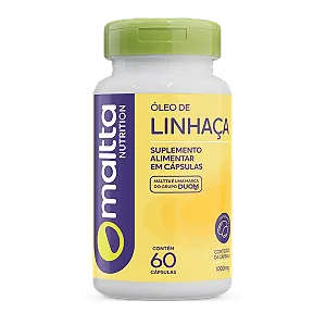 ÓLEO DE LINHAÇA 1000 MG 60 CÁPSULAS MALTTA